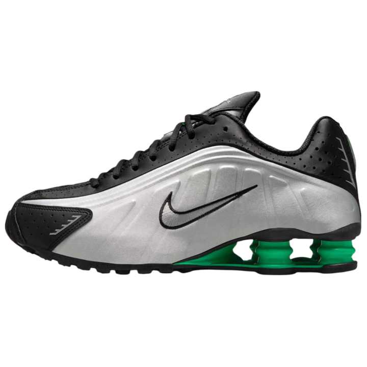Nike Nike Shox R4 Fashion Low top Running Shoes Men's Silver Black