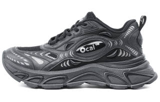 Ocai Abrasion Resistant Breathable Low top Running Shoes Unisex Black Warrior