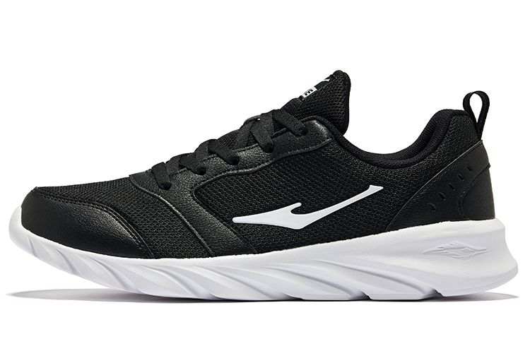 Erke Abrasion Resistant Breathable Low top Running Shoes Men's Jet Black