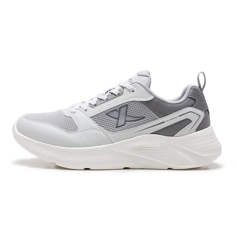 XTEP Breathable Lightweight Breathable And Lightweight Low top Casual Running Shoes Men's Gray
