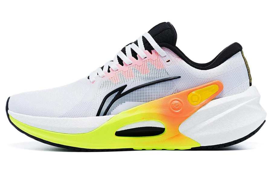 Li-Ning LiNing Furious Rider 7.0 Abrasion Resistant Breathable Low Top Running Shoes Men's White Black Gray