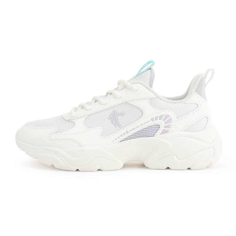 QIAODAN Low top Running Shoes Women's White Purple