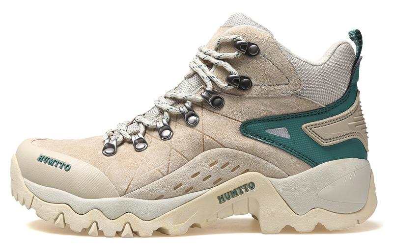 HUMTTO Slip Resistant Abrasion Resistant Slip Resistant Abrasion Resistant High top Outdoor Shoes Women's Beige