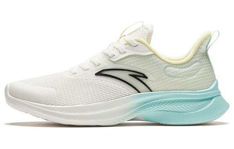 Anta Abrasion Resistant Impact Resistant Low top Running Shoes Women's White Green