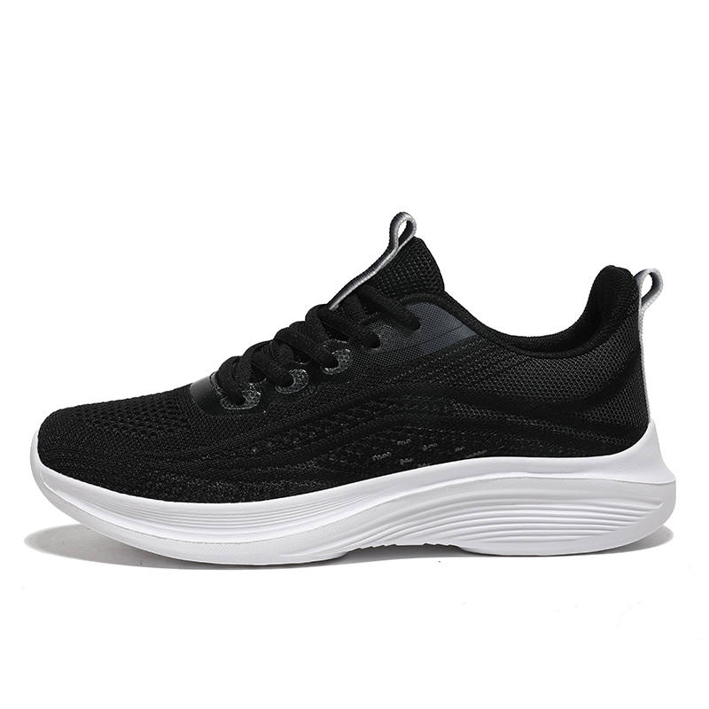 BIANSULONG Cushioning Slip Resistant Coverage Low top Casual Running Shoes Women's Black Gray