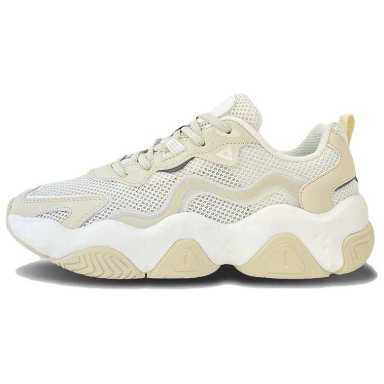 PEAK Breathable Low top Chunky Sneakers Women's White Khaki