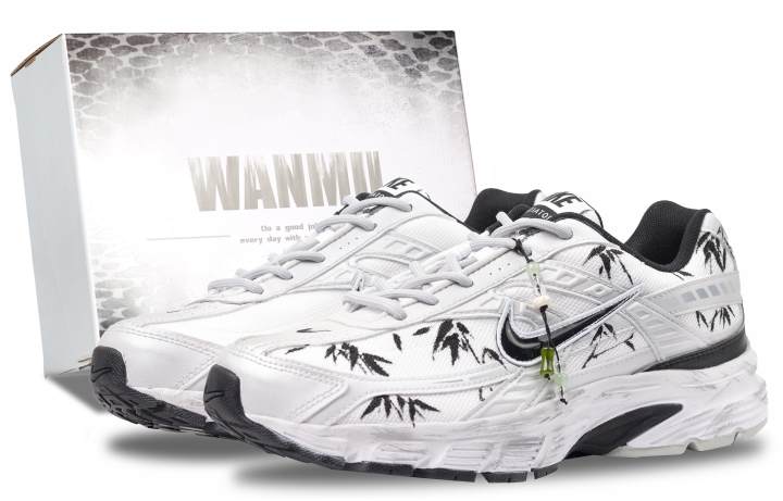 Nike Nike Initiator Cushioning Abrasion Resistant Support Low top Running Shoes Men's Black Gray