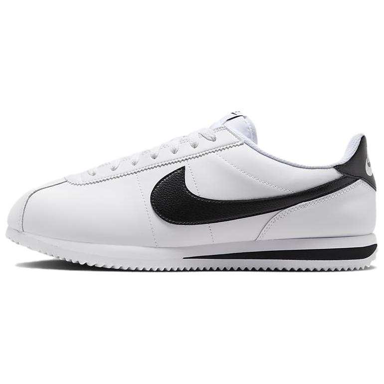 Nike Nike Cortez Comfortable Low top Casual City Commuting Running Shoes Men's White Black