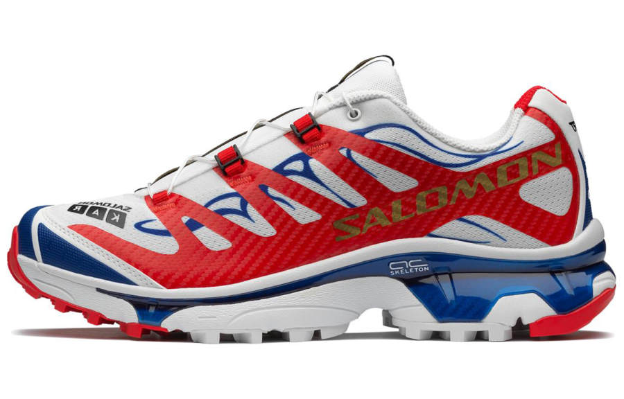 SALOMON x KAR XT 4 Low top Running Shoes Unisex White Red Blue