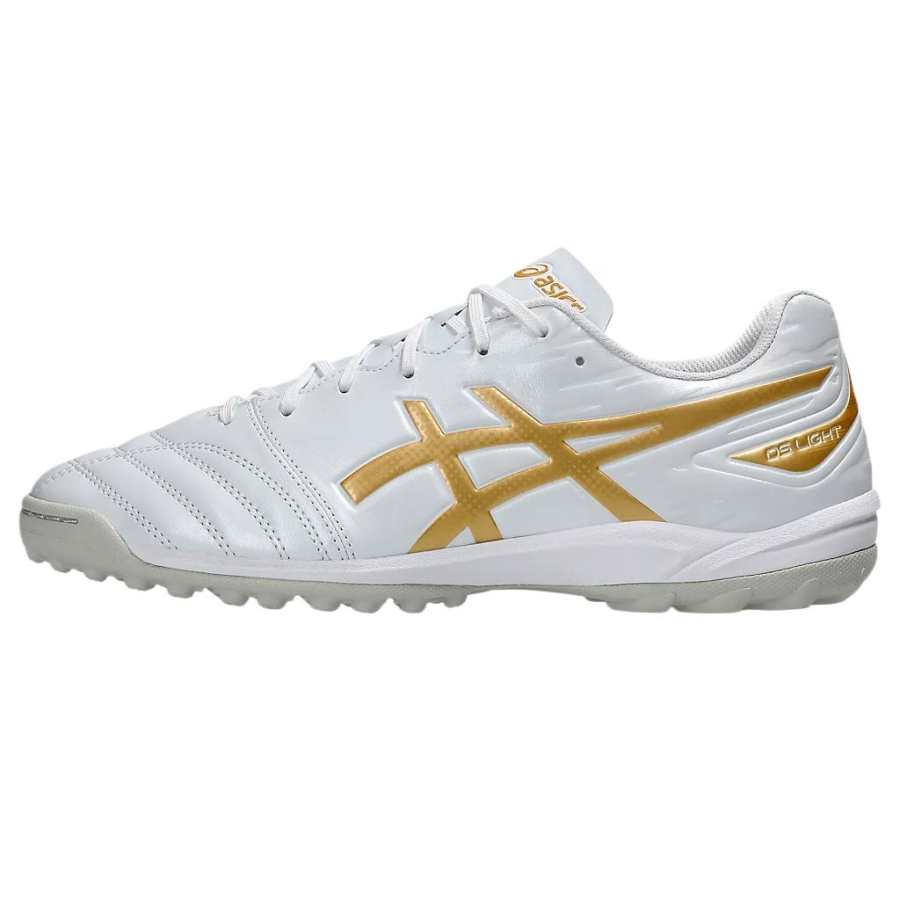ASICS Ds Light Club Abrasion Resistant Soccer Shoes Unisex White Wide Fit
