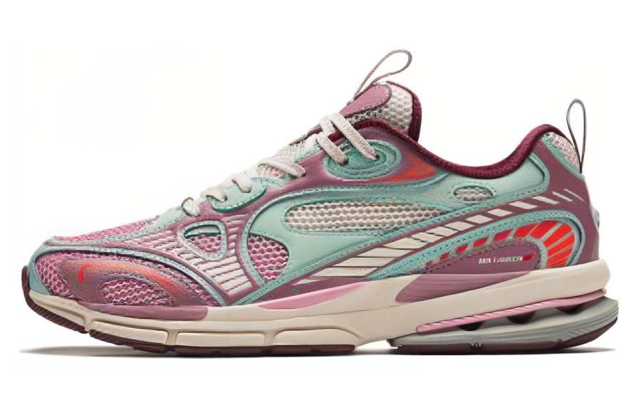 Anta Cushioning Abrasion Resistant Cushioning, Wear Resistant Low top Running Shoes Men's Fuchsia