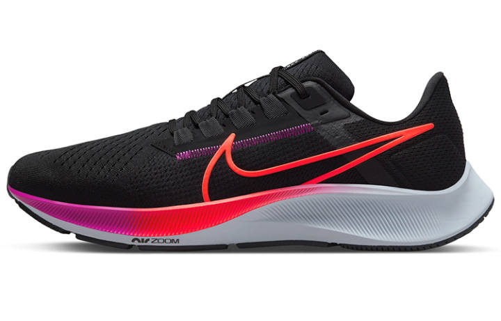Nike Nike Pegasus 38 Waterproof And Breathable Low top Casual Training Running Shoes Men's Black Red Purple
