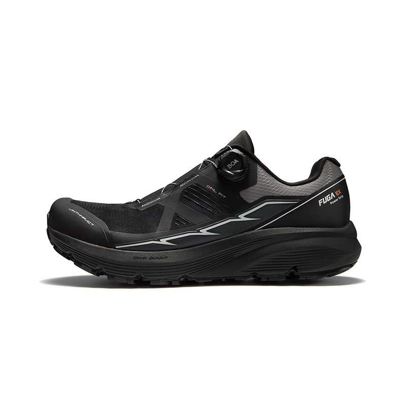 KAILAS FUGA EX BOA Mesh, Synthetic Leather Low top Superior Traction Hiking Running Shoes Men's Ink Black