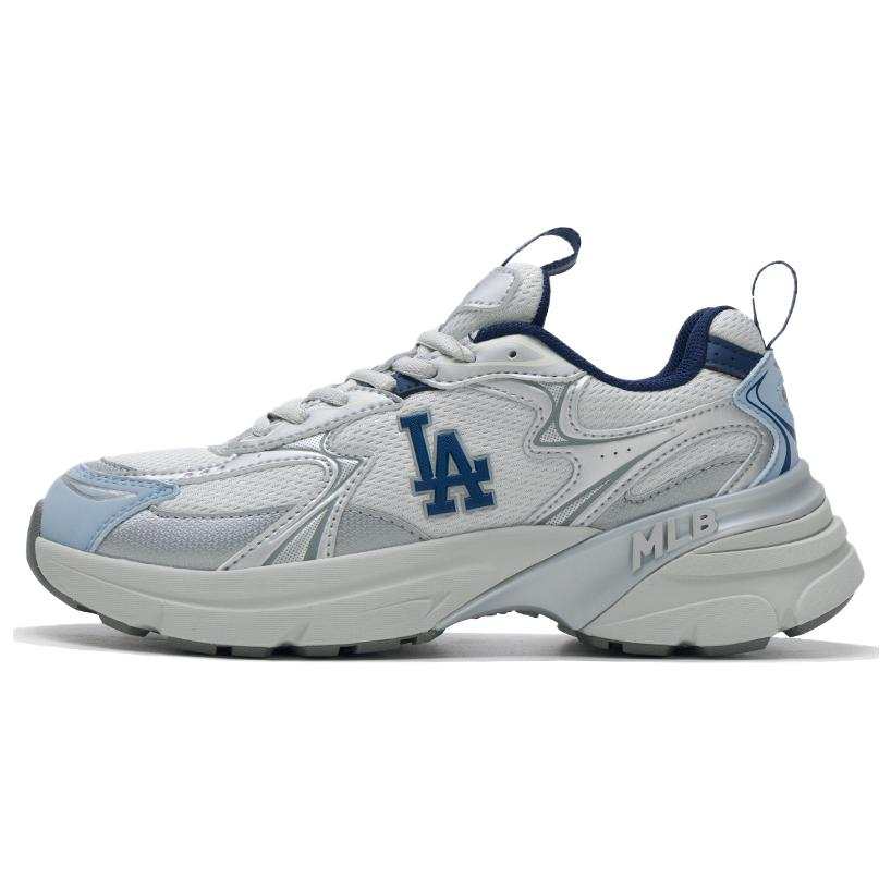 MLB Los Angeles Dodgers Synthetic Leather Low top Running Shoes Unisex Gray