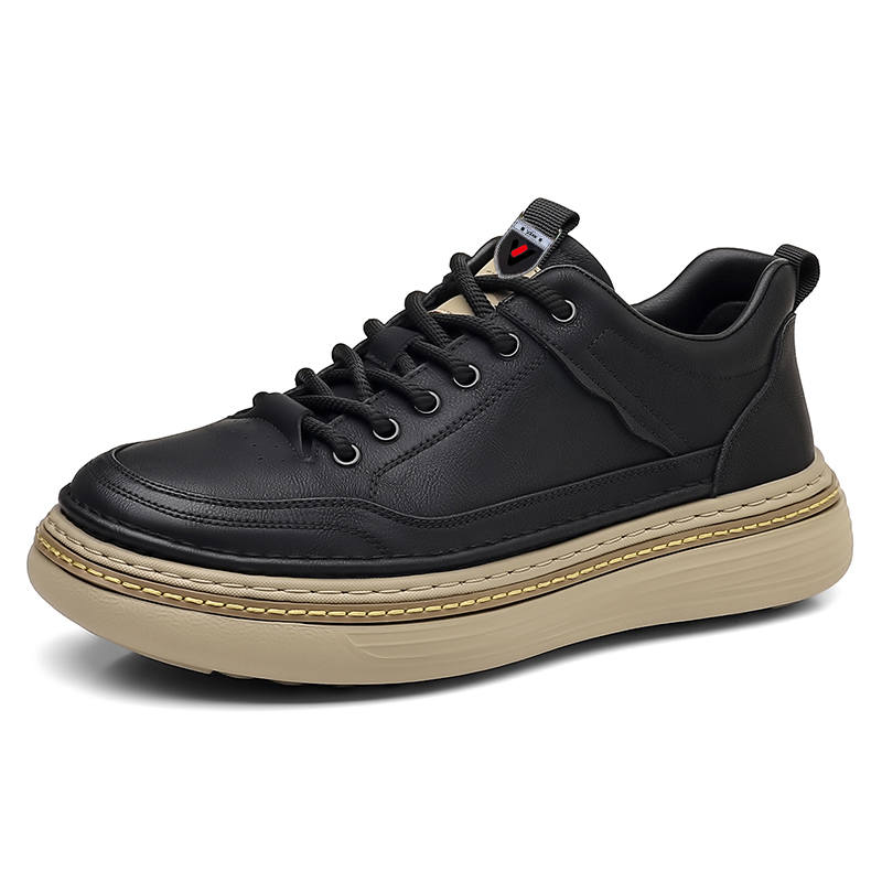 YALU Microfiber Leather Abrasion Resistant Lightweight Wear resistant And Lightweight Low top Casual Shoes Men's