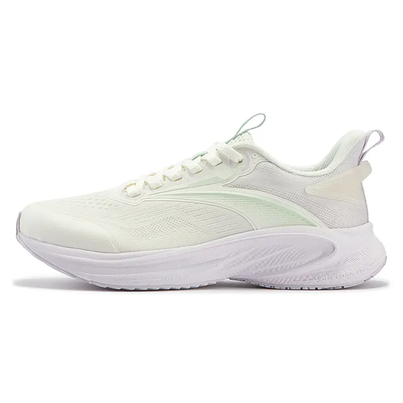 361° Swift Speed Slip Resistant And Breathable Low top Running Shoes Women's Feather White Micro Grape Purple