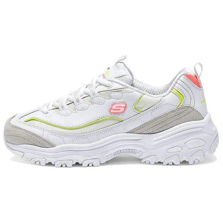 Skechers DLITES Low top Chunky Sneakers Women's White Yellow
