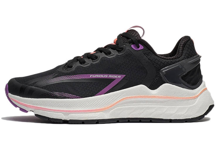 Li-Ning Li Ning Furious Rider 5.0 BOOM Technology Low top Running Shoes Women's Black Purple