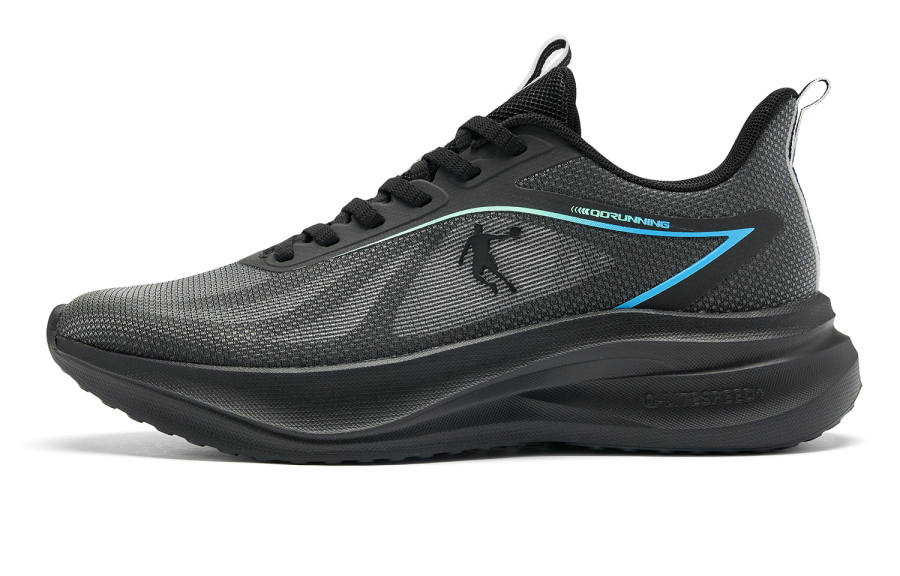 QIAODAN Breeze 3 Fabric Low top Casual Training Running Shoes Men's Black