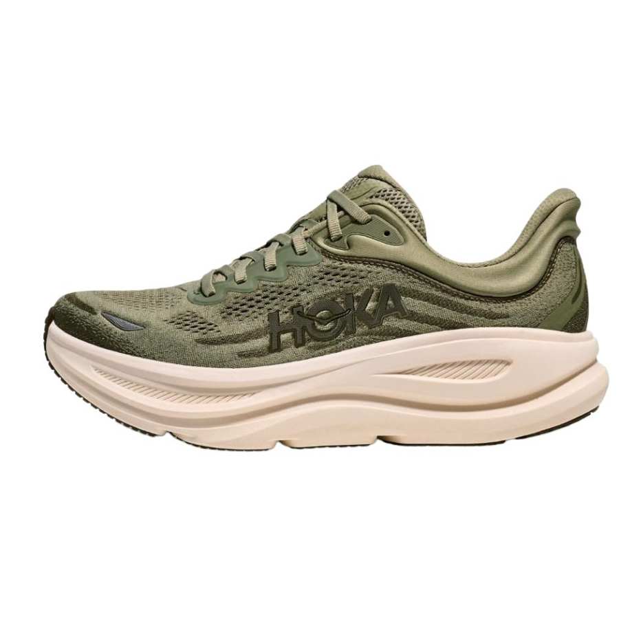 HOKA ONE ONE Bondi 9 Low top Long Distance Running Shoes Men's Green