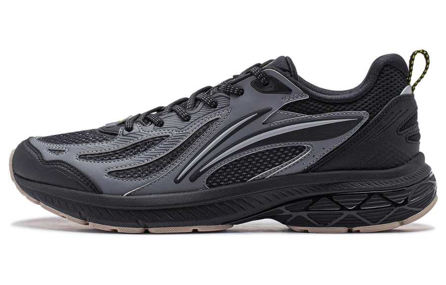 Li-Ning Li Ning Cushioning Slip Resistant Abrasion Resistant Low top Running Shoes Men's Shadow Gray
