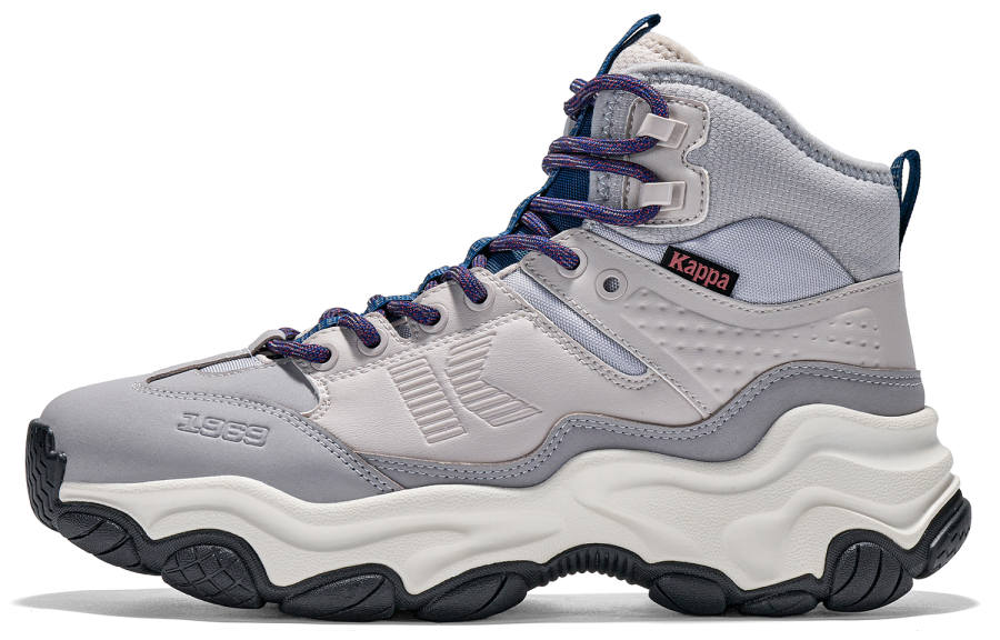 Kappa Slip Resistant Abrasion Resistant High top Running Shoes Women's Blue Gray