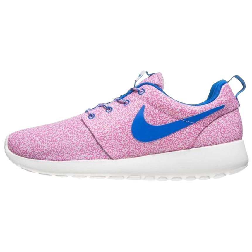 Nike Nike Rosherun Print Slip Resistant Abrasion Resistant Low top Casual Running Shoes Women's Pink