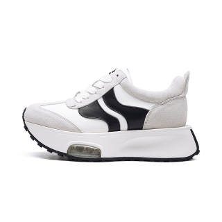 RHYTHM OF JOY Low top Chunky Sneakers Women's Black White Gray