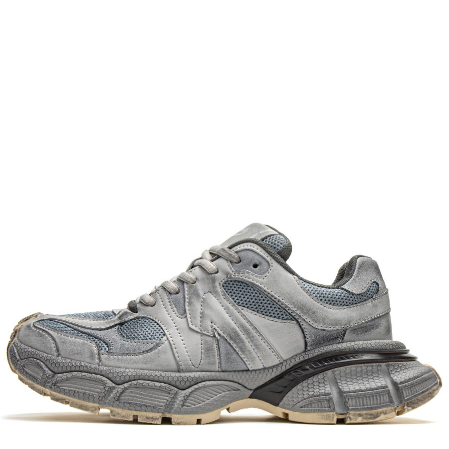 Youthloser Slip Resistant Abrasion Resistant Low top Chunky Sneakers Unisex Gray