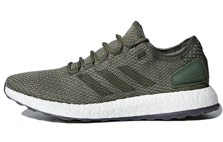 Adidas Adidas Pureboost Breeze Slip Resistant Abrasion Resistant Low top Running Shoes Men's Green
