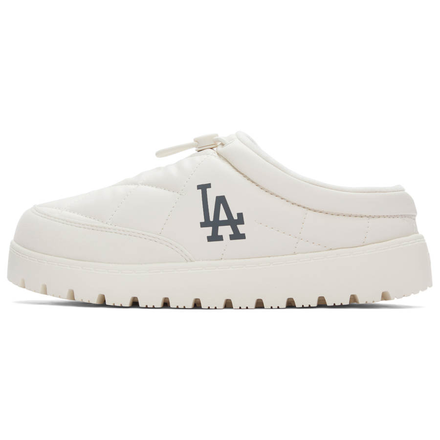 MLB Los Angeles Dodgers Quiet Abrasion Resistant Slip Resistant Vintage Diamond Pattern Embossed Cotton Mules Unisex