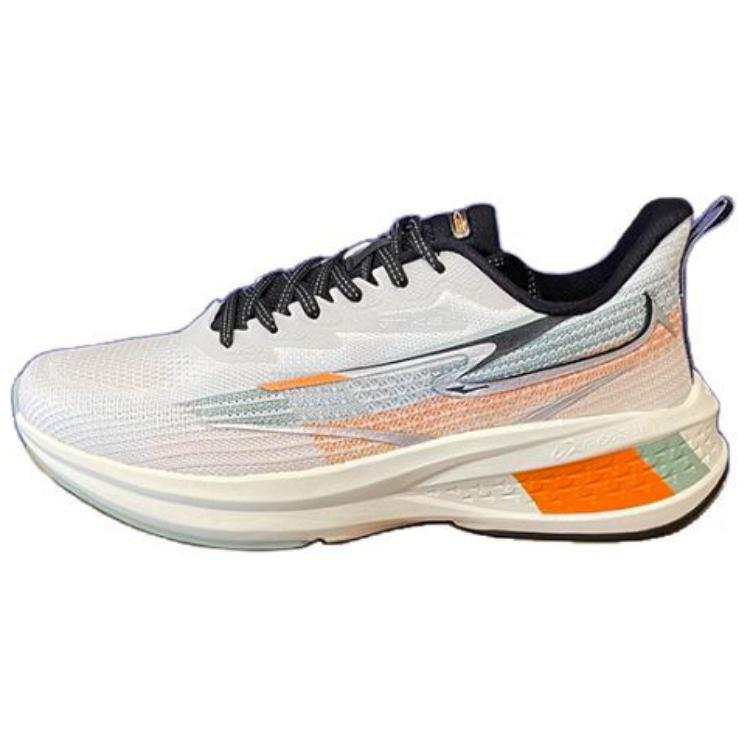 Erke Comfortable Abrasion Resistant Low top Running Shoes Men's Gray Orange