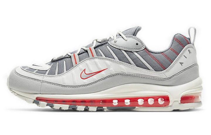 Nike Nike Air Max 98 Grey Sail Habanero Red