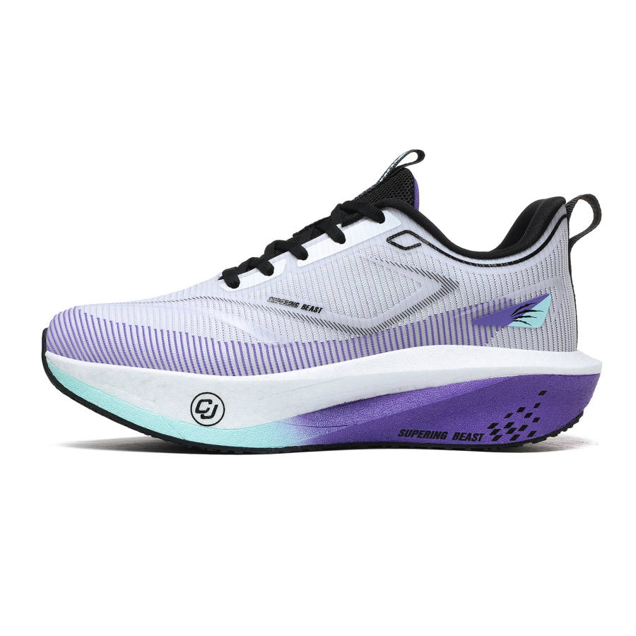 SUPERING BEAST Running Shoes Unisex Low Top White Purple