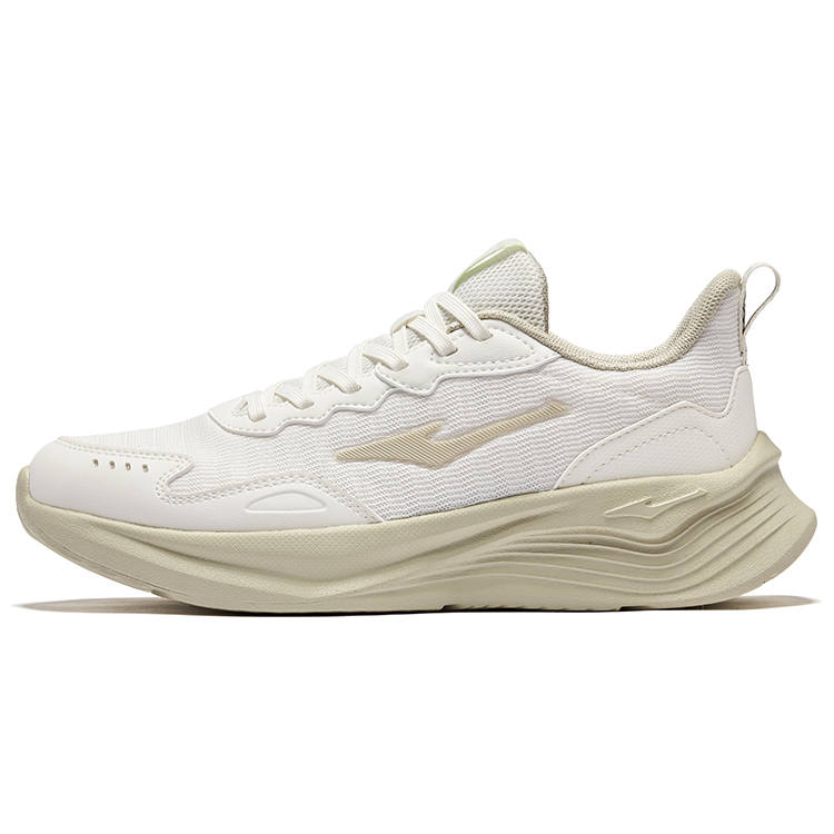 Erke Beling Cushioning Abrasion Resistant Low top Running Shoes Women's White