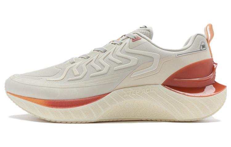 XTEP Wind And Fire 27 Cushioning, Wear Resistant Low top Running Shoes Men's Tea White