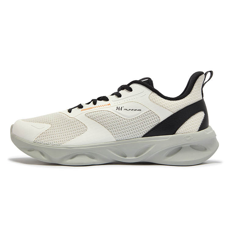 361° Slip Resistant Abrasion Resistant Low top Casual Running Shoes Men's White Mint Gray Green