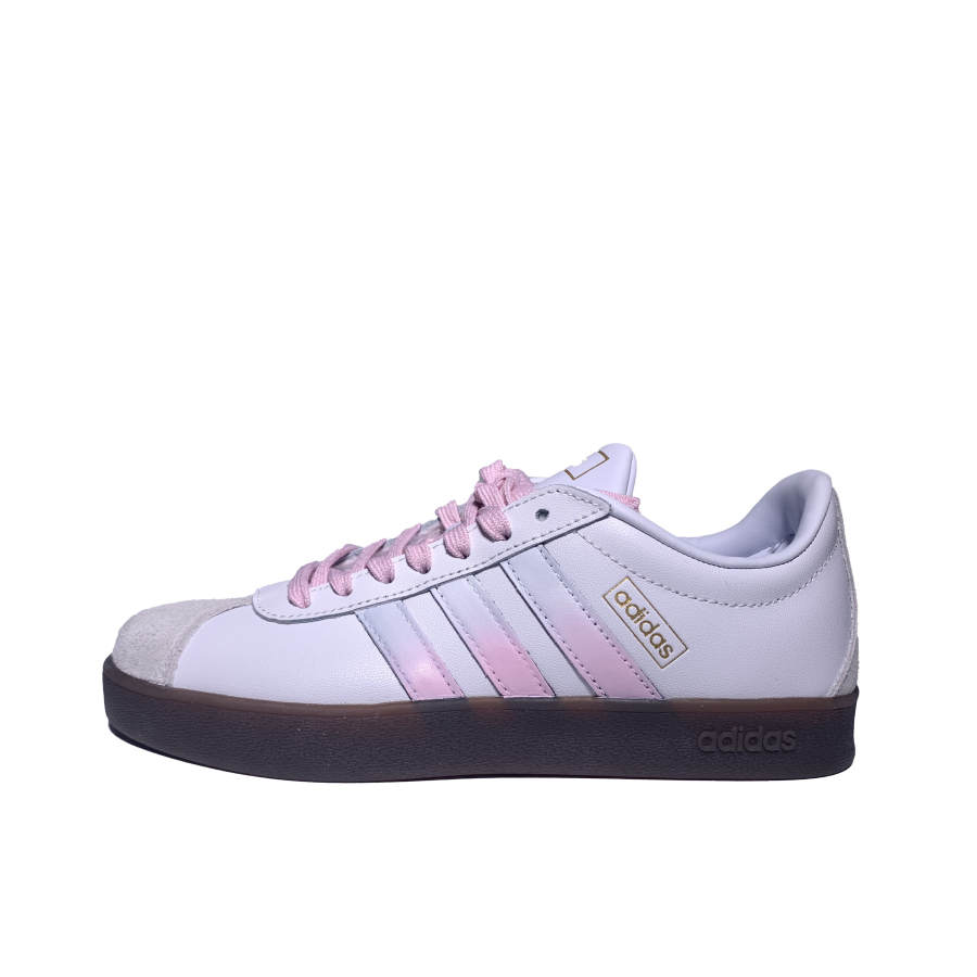 Adidas Adidas VL COURT 2.0 Slip Resistant Abrasion Resistant Low top Skateboard Shoes Men's White