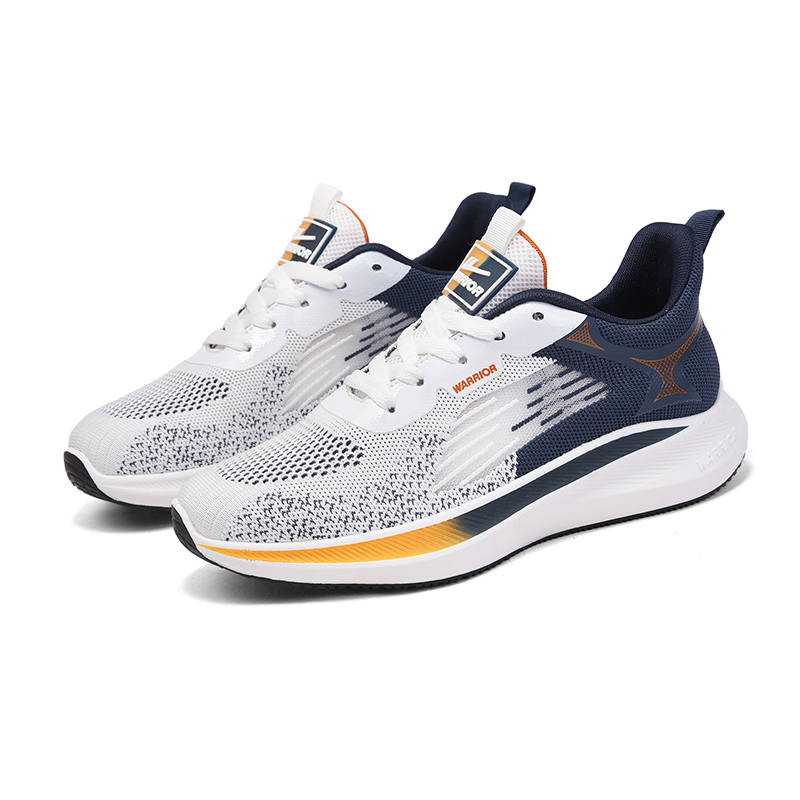 Warrior Sports Casual Shoes Men's White/Dark Blue/Orange
