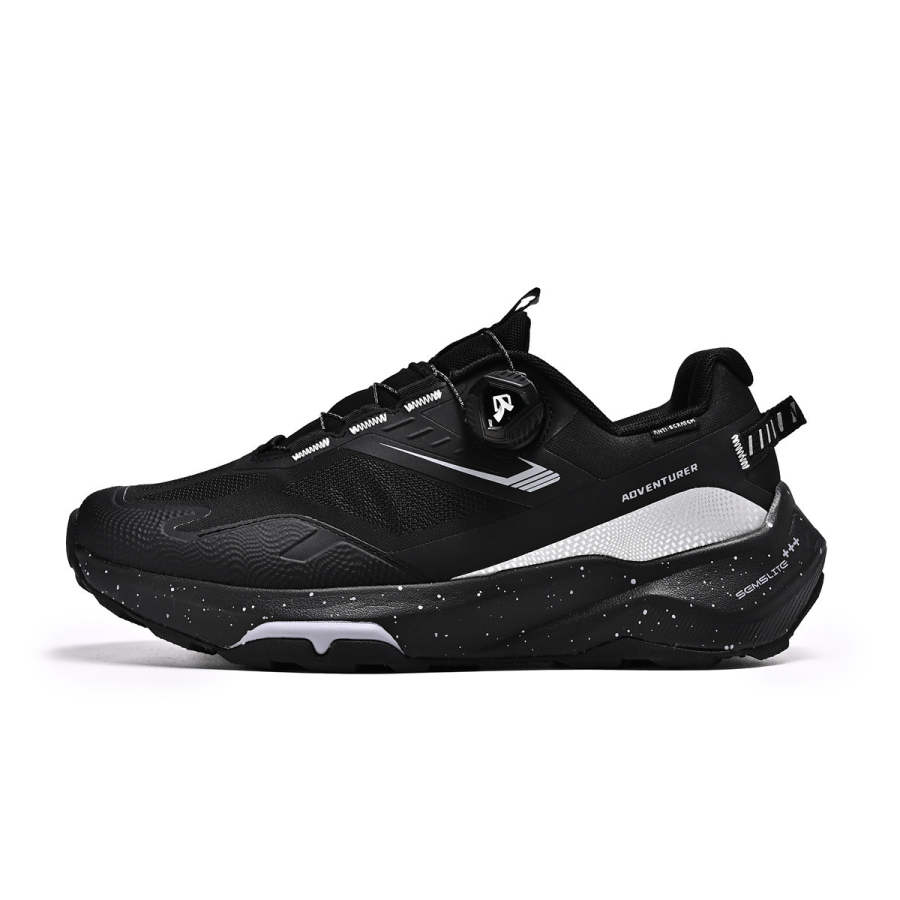 TUTU TPU, Mesh Abrasion Resistant Cushioning Low top Trail Running Training City Commuting Running Shoes Unisex Black