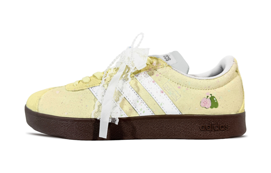 Adidas Adidas VL COURT 2.0 JiaYue, Soft Yellow Guava German Army Trainers Unisex Yellow