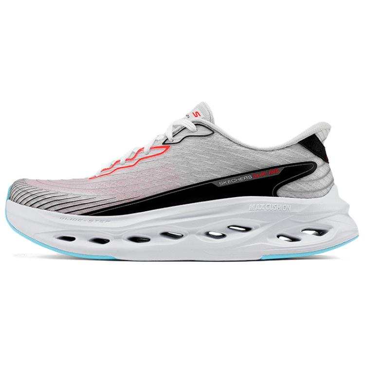 Skechers MEN'S GO Cushioning Abrasion Resistant Low top Casual Running Shoes Men's White