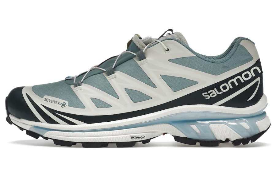 SALOMON x KITH Gore Tex 'Blue' Leather Comfortable Slip Resistant Abrasion Resistant Low top Outdoor Shoes Unisex