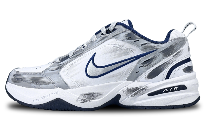 Nike Nike Air Monarch 4 Abrasion Resistant Abrasion Resistant Low top Chunky Sneakers Unisex Gray White