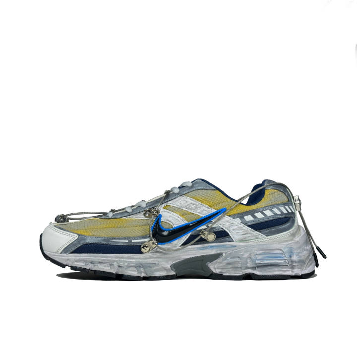 Nike Nike Initiator Slip Resistant Abrasion Resistant Low top Running Shoes Men's Silver Gray Blue
