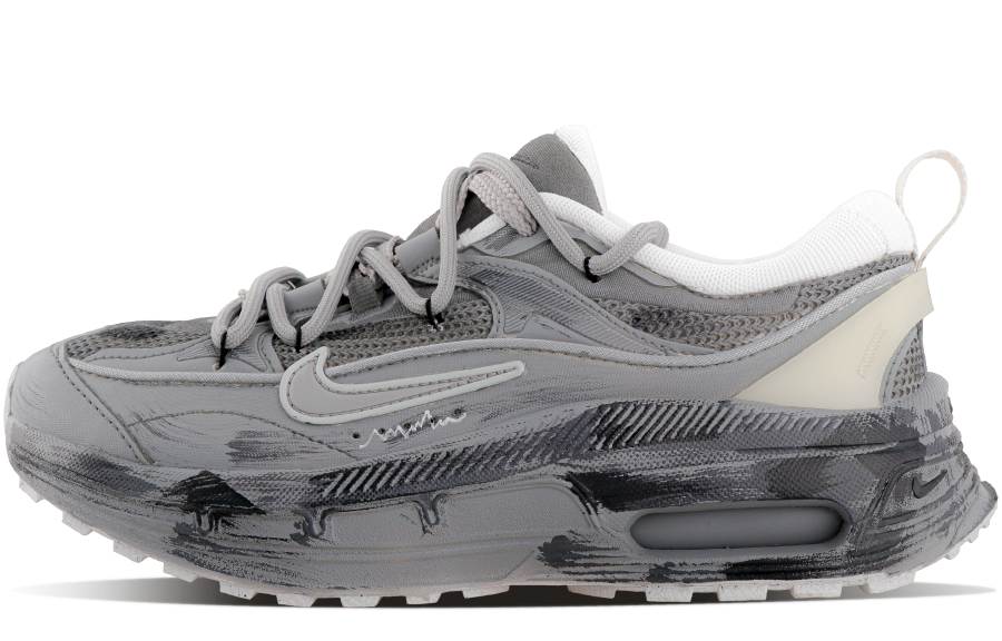 Nike Nike Air Max Bliss Cushioning Slip Resistant Abrasion Resistant Low top Running Shoes Women's Gray