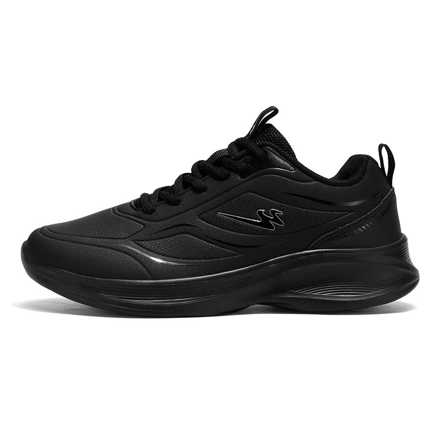 Binary Binary Cushioning Rebound Lightweight Slip Resistant Low top Casual Running Shoes Men's Black Warrior