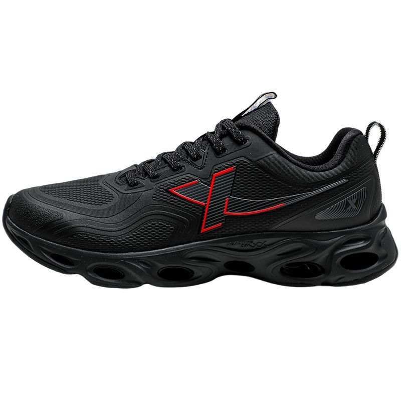 XTEP Cushioning Abrasion Resistant Waterproof Low top Running Shoes Men's Black