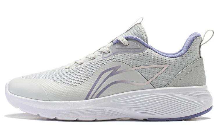 Li-Ning Li Ning Light Stroll Running Shoes Women's Low Top White Gray Purple