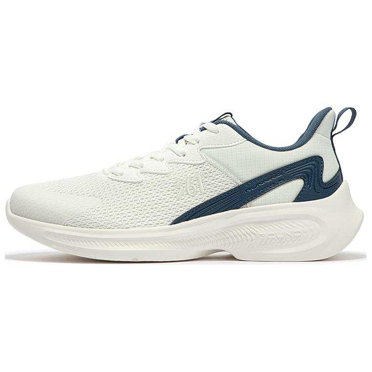 361° Abrasion Resistant Breathable Abrasion Resistant Breathable Low top Running Shoes Men's White Blue